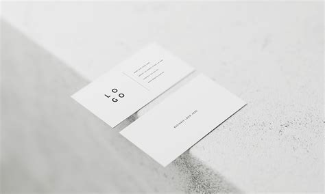 DOWNLOAD - Minimal White Business Card Mockup Pack on Behance