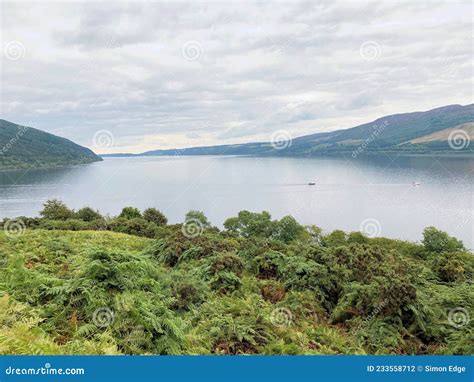 A View of Loch Ness in Scotland Stock Photo - Image of loch, cloudy ...