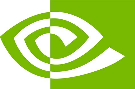 NVIDIA logo in transparent PNG and vectorized SVG formats