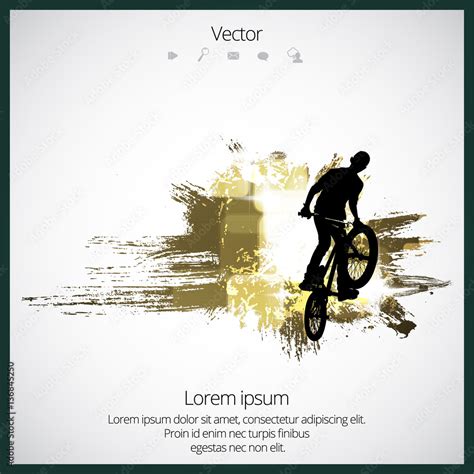 BMX freestyle. Sport background Stock Vector | Adobe Stock