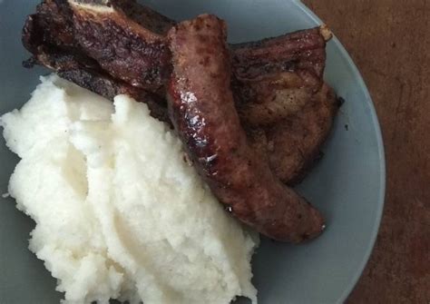 Easy to Cook Pap and Shisanyama meat - South African Delicious Food