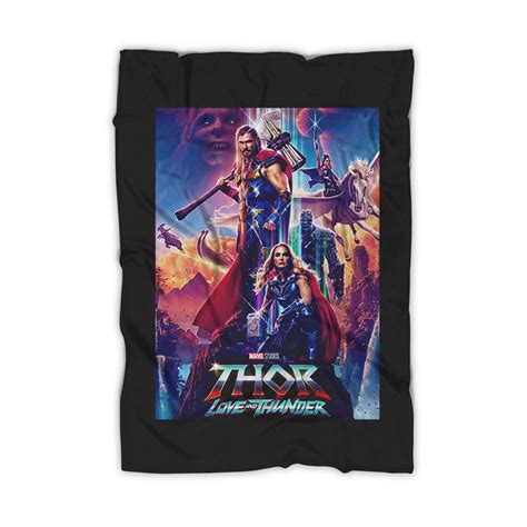 Thor Love And Thunder Logo Art Blanket