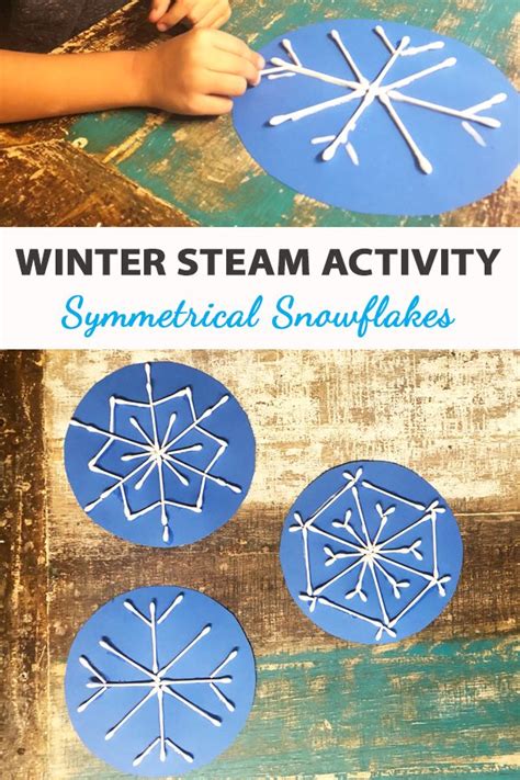 Winter STEAM: Symmetrical Snowflakes - Green Kid Crafts | Winter activities for kids, Winter ...