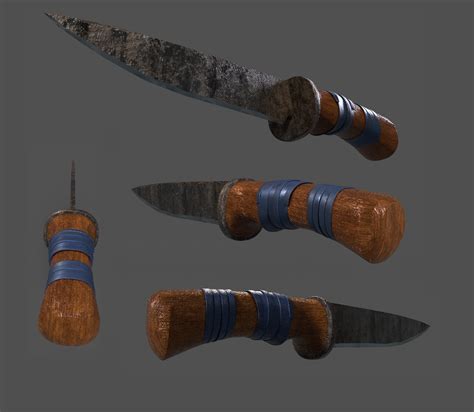 ArtStation - An old rusty knife