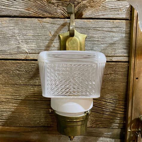 Antique Brass Wall Sconce - Historic House Salvage