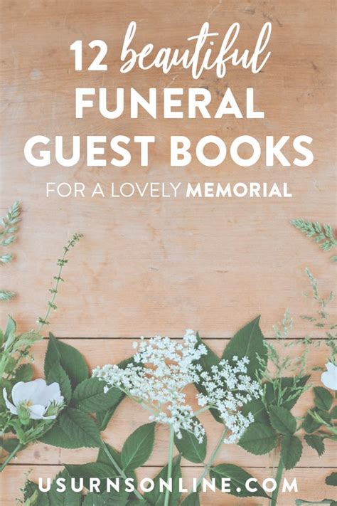 12 Beautiful Funeral Guest Book Ideas » Urns | Online