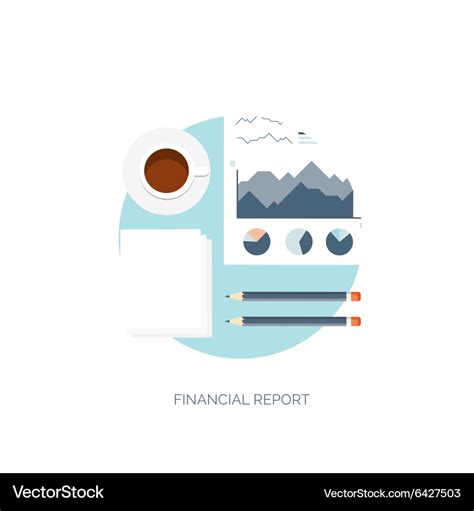 Flat background finance Royalty Free Vector Image