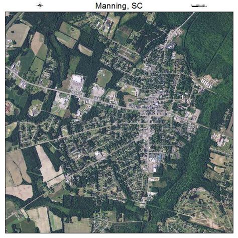 Aerial Photography Map of Manning, SC South Carolina