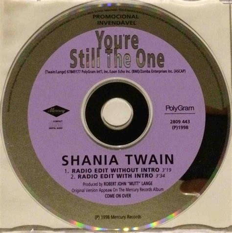 Shania Twain – You're Still The One (1998, CD) - Discogs