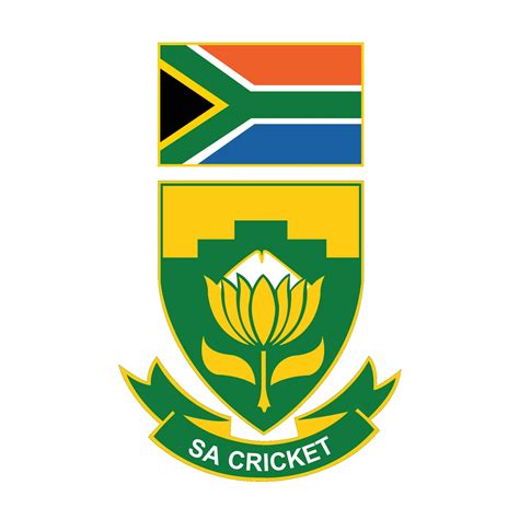 Download South Africa Cricket Logo In White Wallpaper | Wallpapers.com