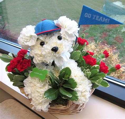 Dog gone cute flower arrangement created by The Flower Source www.flower-source.com/ | Christmas ...