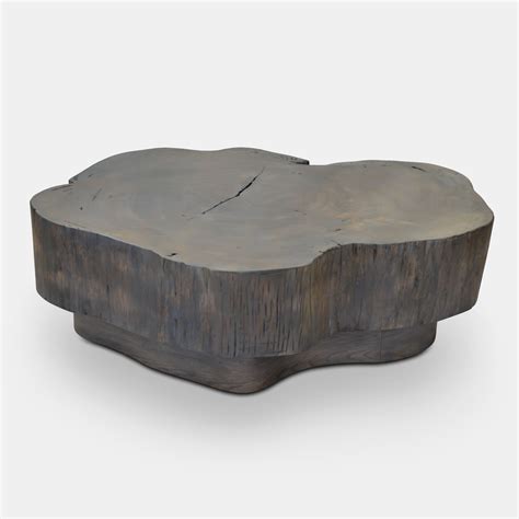 Crosscut Coffee Table - Gray Finish | Rotsen Furniture