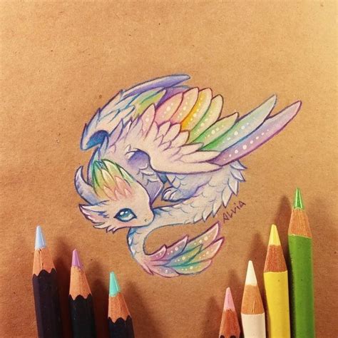 Little angel dragon by https://www.deviantart.com/alviaalcedo on ...