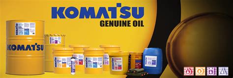 Komatsu Genuine Oils and Lubricants