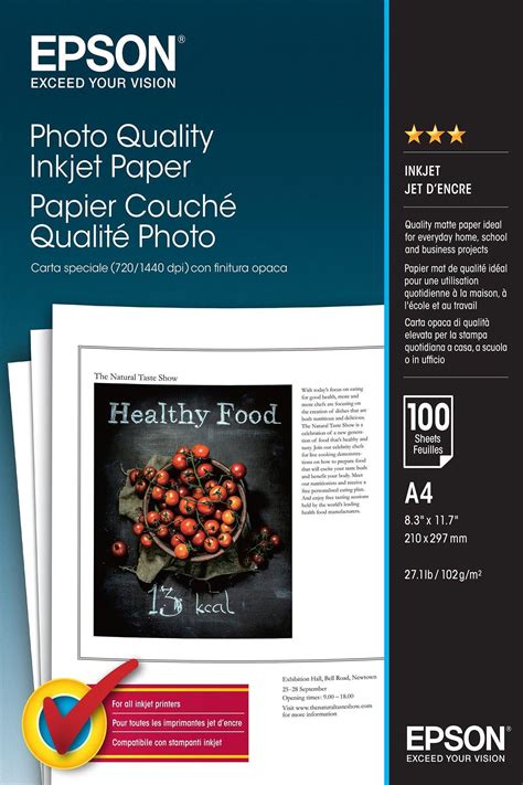 Photo Quality Inkjet Paper - A4 - 100 Sheets | Paper and Media | Ink ...