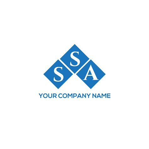 SSA letter logo design on white background. SSA creative initials letter logo concept. SSA ...