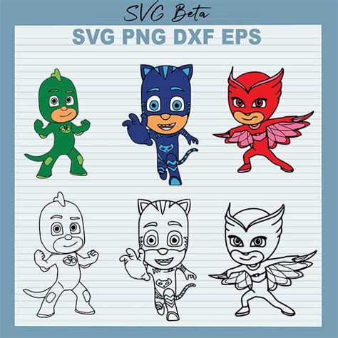 PJ Mask Catboy Bundle SVG, Pj Mask SVG, Catboy SVG, Pj Mask Disney SVG