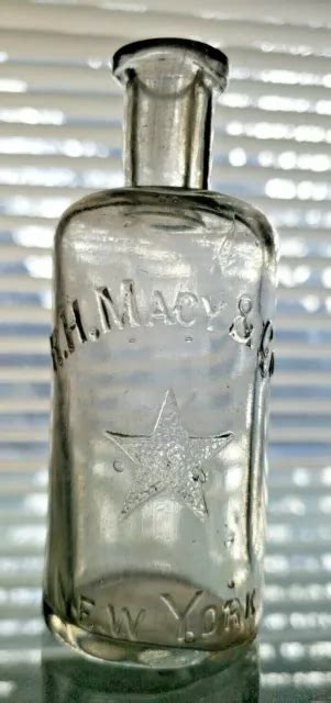 RARE R.H. MACY & Co New York RH Macy's Department Store Antique Bottle Star Logo £189.16 ...