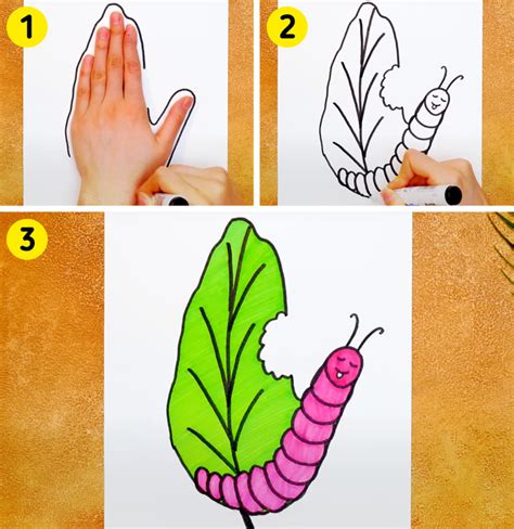 16 Animals Really Easy to Draw Like a Professional Using Handprint Technique / 5-Minute Crafts