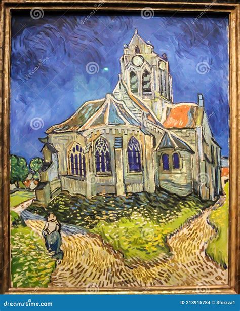 The Church at Auvers by Vincent Van Gogh. the Musee D`Orsay, Paris ...