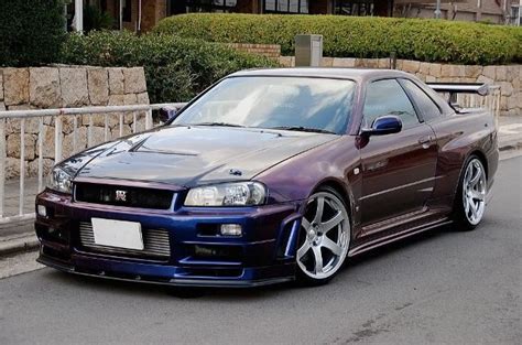 Nissan Skyline R34 GTR Vspec II Nür In Midnight Purple. | Carros de ...