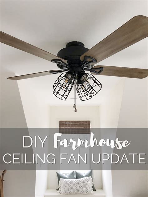 Modern Rustic Farmhouse Ceiling Fan / Buy Lampsmore 52 Inch Ceiling Fan With Lights Black ...