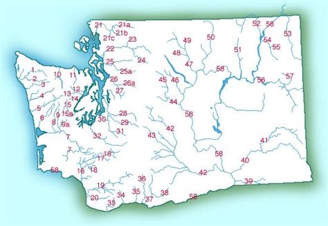 Wa Rivers | River, Map, Washington