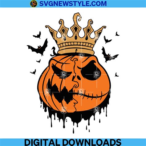 Pumpkin Jack Skellington Svg, Pumpkin King Svg, Jack Skellington Svg ...