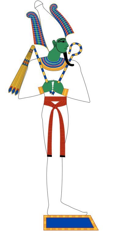 Egyptian God Osiris, god of the Underworld