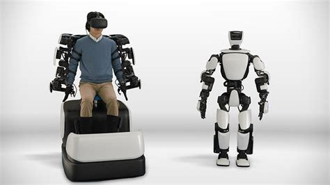 toyota T-HR3 humanoid robot mirrors human operator movements