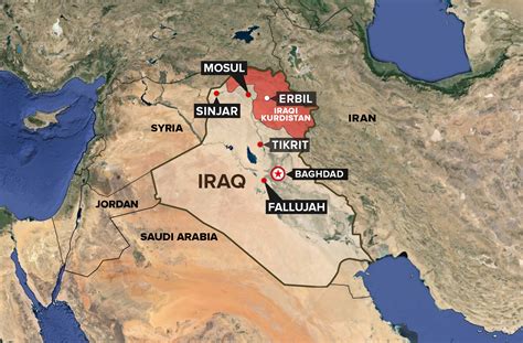 Kurdistan Iraq Map