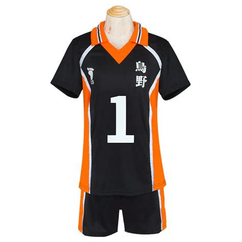 Anime Haikyuu Karasuno High School Volleyball Club Cosplay Costume Sportswear Haikyuu Jerseys ...