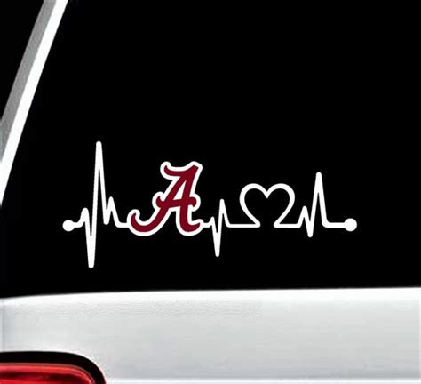 Alabama Football Window Decal Sticker Alabama Crimson Tide | Etsy