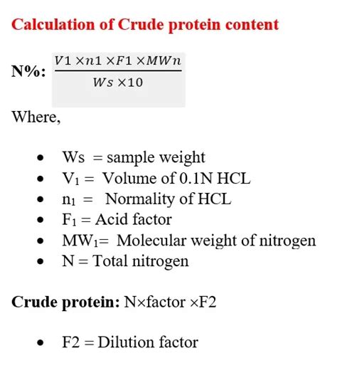 Crude protein content determination by the Kjeldahl method - The Science Notes