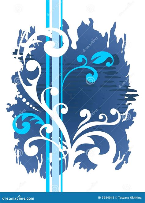 Blue grunge pattern stock vector. Illustration of nature - 3654045