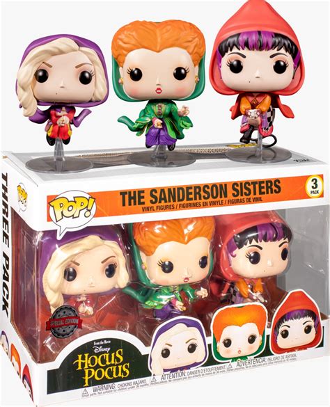 Funko Pop! Pack Com 3 As Irmãs Sanderson The Sanderson Sisters Winifred, Mary, Sarah: Hocus ...