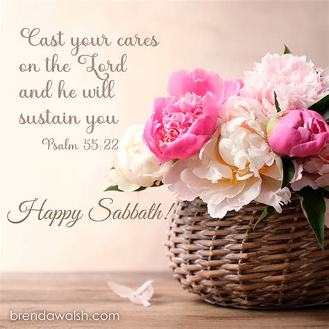 Happy Sabbath - Brenda Walsh Scripture Images