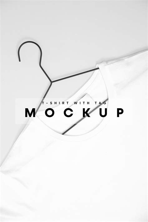 Tshirt With Tag Mockup, Tshirt Mockup, Clothing Mockup, Tees Mockup ...