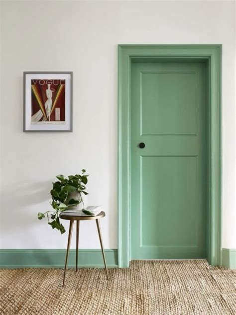 Green Door for Stylish Home Interior