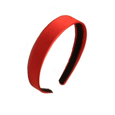 Red satin covered headband 2.5cm wide alice hair band