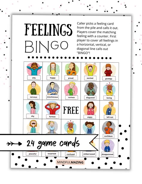 Printable Feelings BINGO is the perfect SEL learning game Our instant PDF file makes printing ...