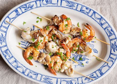 Grilled monkfish and prawn skewers - Pledge Times