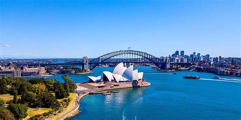 Sydney, Australia. April 10, 2017. Amazing Aerial View Of The Sydney City From Above With ...