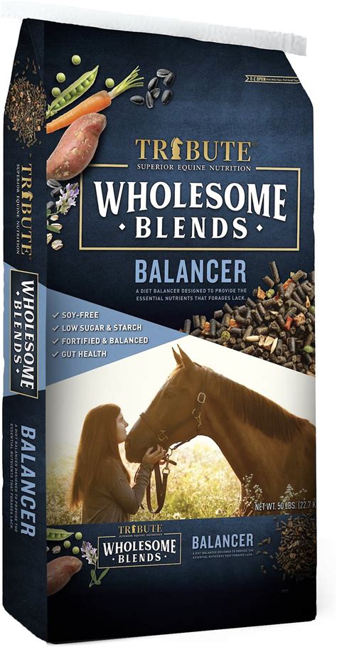 TRIBUTE EQUINE NUTRITION Wholesome Blends Balancer Horse Food, 50-lb ...