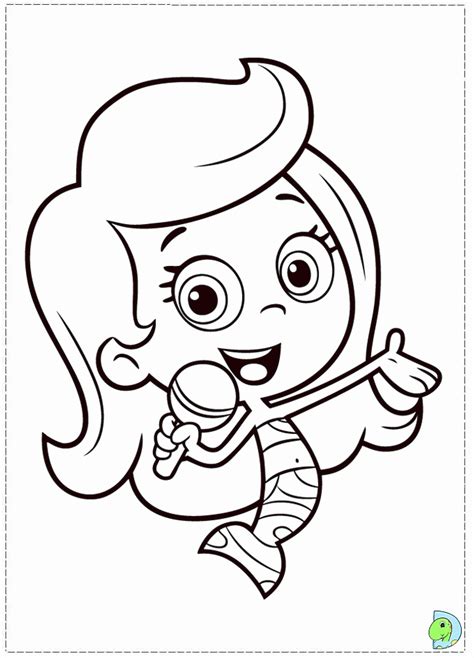 Bubble Guppies Coloring Pages Oona Print Printable Sketch Coloring Page