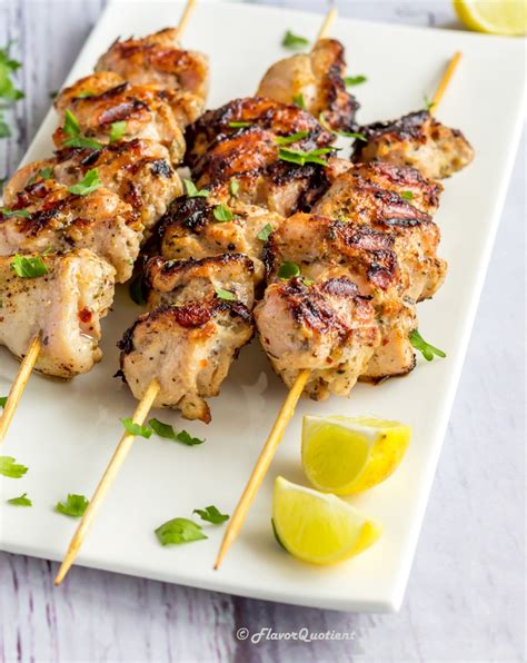 Garlic & Herb Chicken Kabobs | Easy Grilled Chicken Recipe - Flavor Quotient