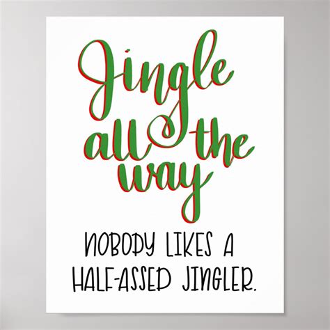 Jingle all the way print | Zazzle