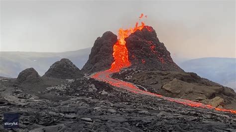 Long-Dormant Fagradalsfjall Volcano Erupts in Iceland