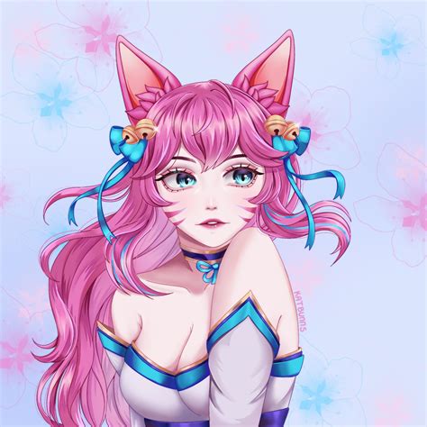 Spirit Blossom Ahri Fanart by me : r/AhriMains