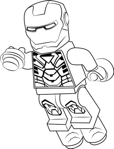 Cool Lego Iron Man Coloring Page - Free Printable Coloring Pages for Kids